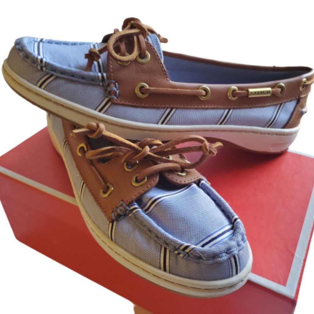 NEW COACH Richelle boat shoes